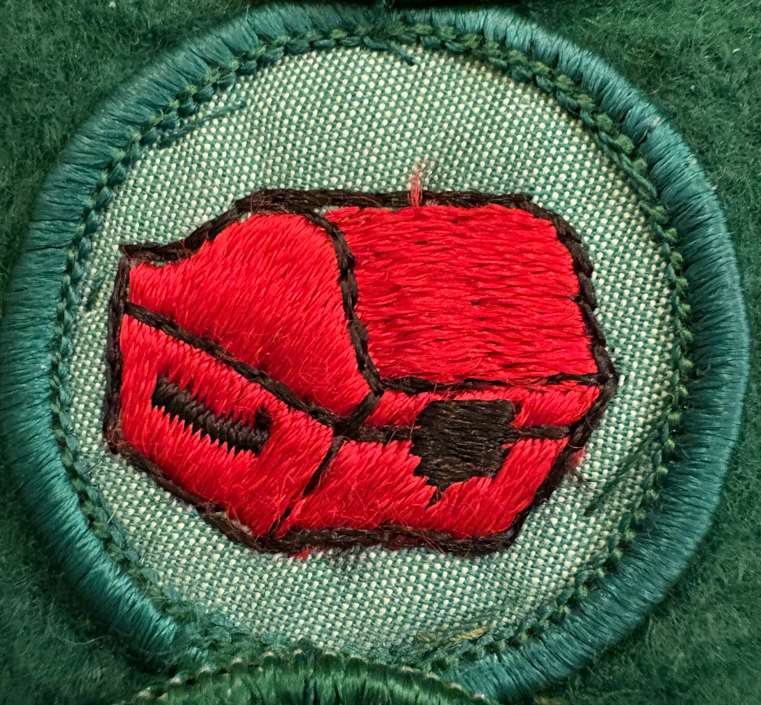 Treasure Chest Badge Sewing Mannequin Badge